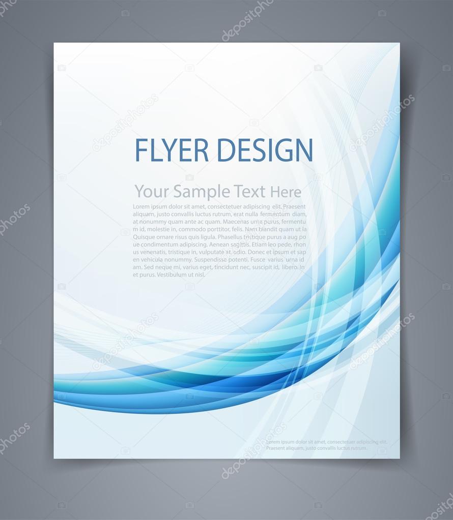 Vector layout business flyer, magazine cover, or design template