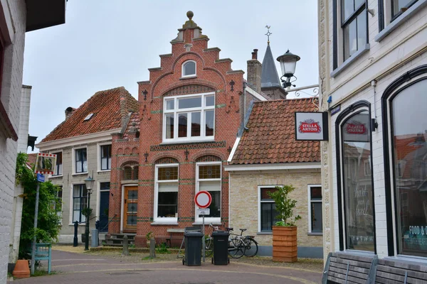 Den Burg Países Bajos Agosto 2021 Village Texel Island Edificios — Foto de Stock