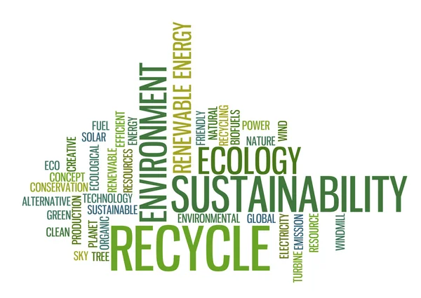 Recycler le concept d'environnement vert — Photo