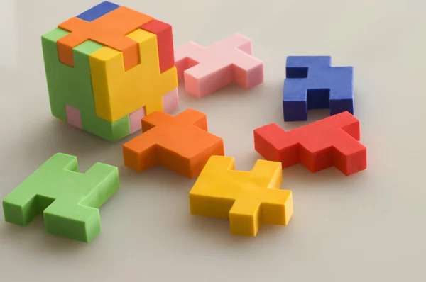 Colorful rubber blocks — Stock Photo, Image