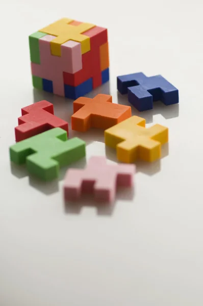 Färgglada gummi block — Stockfoto