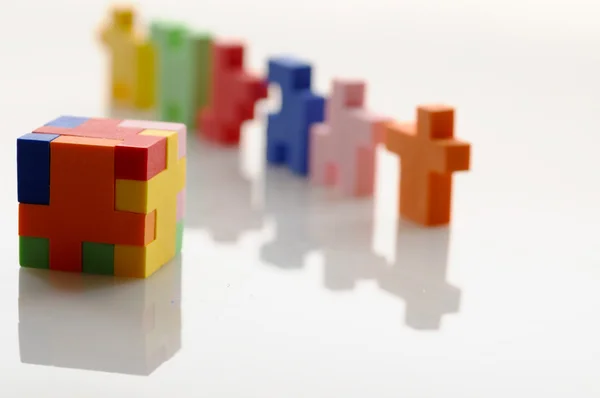 Colorful rubber blocks — Stock Photo, Image