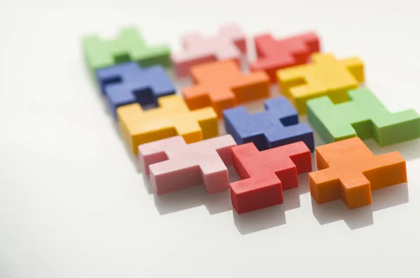 Colorful rubber blocks — Stock Photo, Image