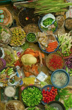 kelantan içinde Müslüman kadınlar taze satış üretmek.