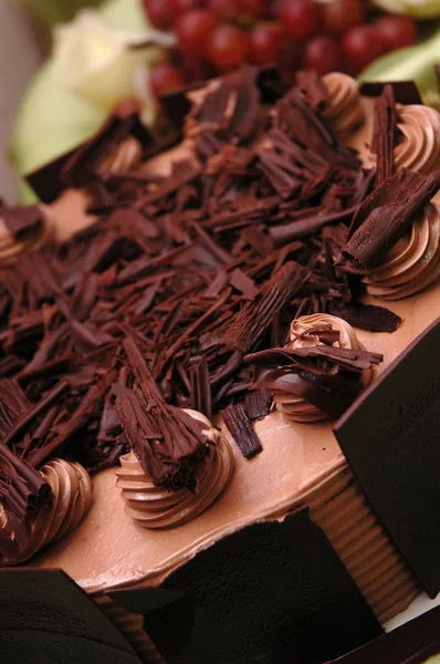 Pastel de boda de chocolate — Foto de Stock