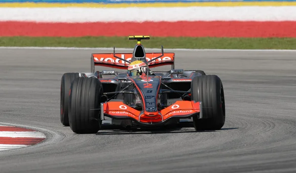 Vodafone McLaren Mercedes MP4-22 Lewis Hamilton — Foto de Stock