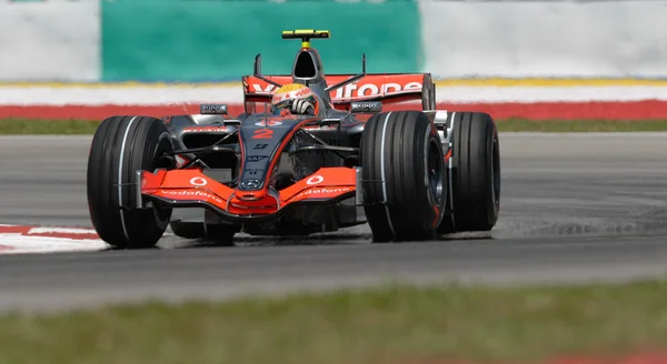 Vodafone McLaren Mercedes MP4-22 - Льюис Хэмилтон — стоковое фото