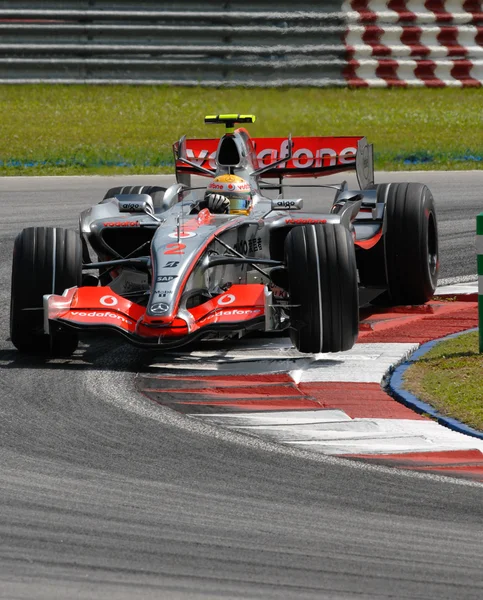 Vodafone McLaren Mercedes MP4-22 - Lewis Hamilton — Stock Photo, Image
