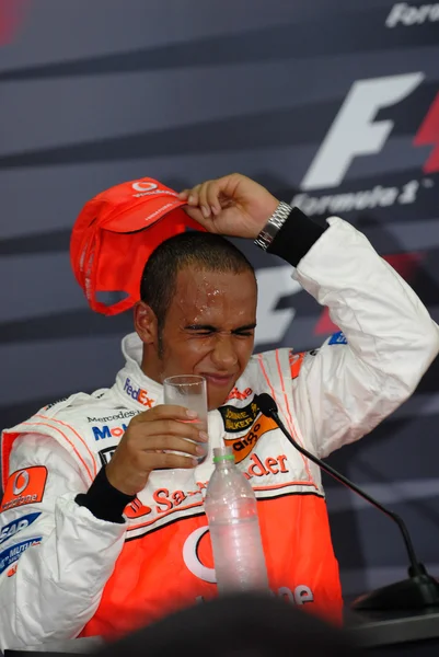 Vodafone Mclaren Mercedes Mp4-22 - Lewis Hamilton — Foto Stock