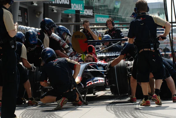 Scuderia Toro Rosso STR2 - Prática de Equipe — Fotografia de Stock