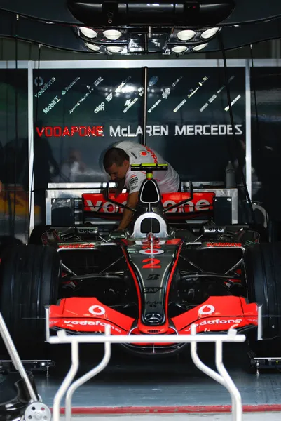 โวดาโฟน McLaren เมอร์เซเดส MP4-22 - ลูอิสแฮมิลตัน — ภาพถ่ายสต็อก