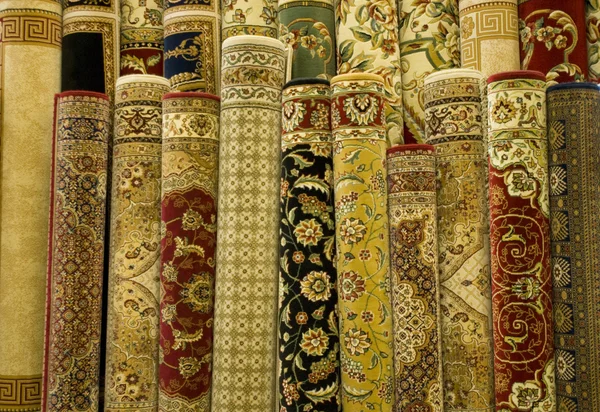 Persian carpets on display — Stock Photo, Image