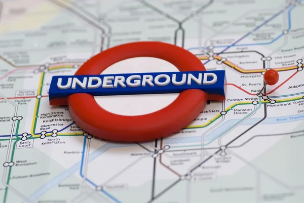 Metro line tube in London — Stock Photo, Image
