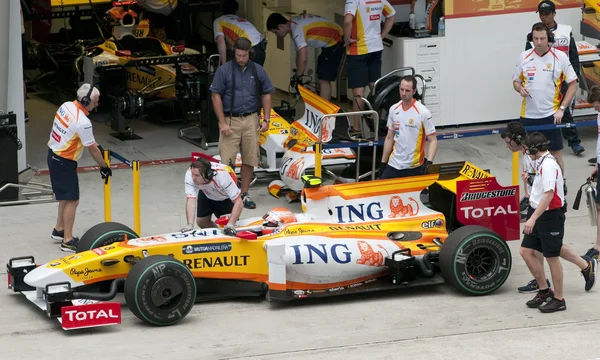 2009 nelson piquet Jr på Malaysiska f1 grand prix — Stockfoto