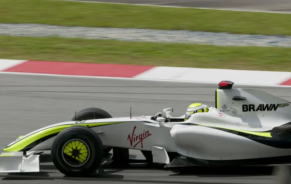 2009 Jenson Button en el Gran Premio de Malasia de F1 — Foto de Stock