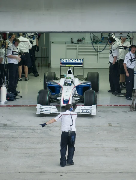 2009 Nick Heidfeld no Grande Prémio Malaio F1 — Fotografia de Stock