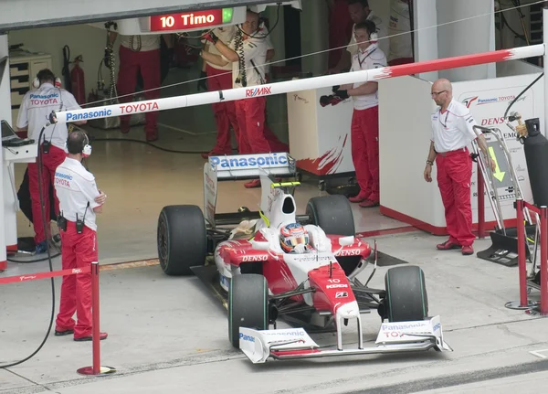 2009 Timo Glock at Malaysian F1 Grand Prix — Stock Photo, Image