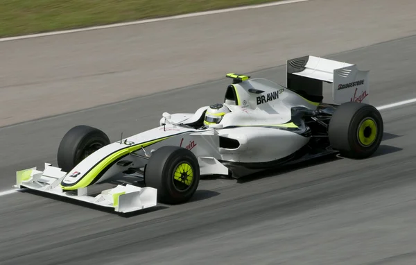 在马来西亚 f1 大奖赛 2009年鲁本斯 · 巴里 — 图库照片