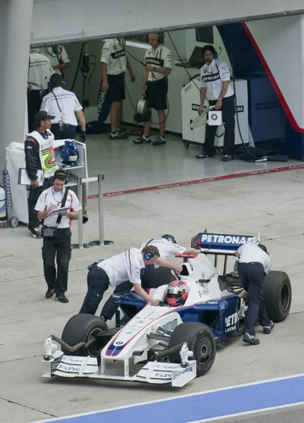 2009 Robert Kubica at Malaysian F1 Grand Prix — Stock Photo, Image