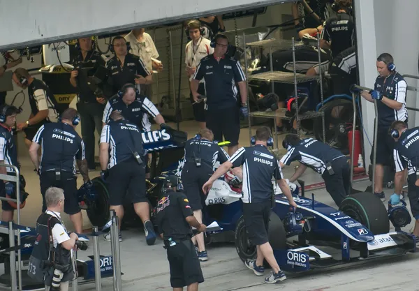 2009 kazuki nakajima beim malaysischen f1 grand prix — Stockfoto