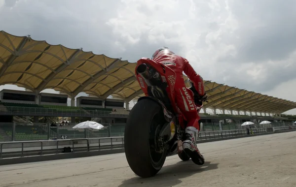2009 Ducati Marlboro MotoGP Yamaha pilota Nicky Hayden — Foto Stock
