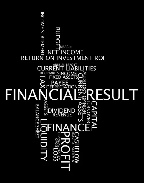 Finance terms and lingo info text graphics and arrangement word clouds — Stock Photo, Image