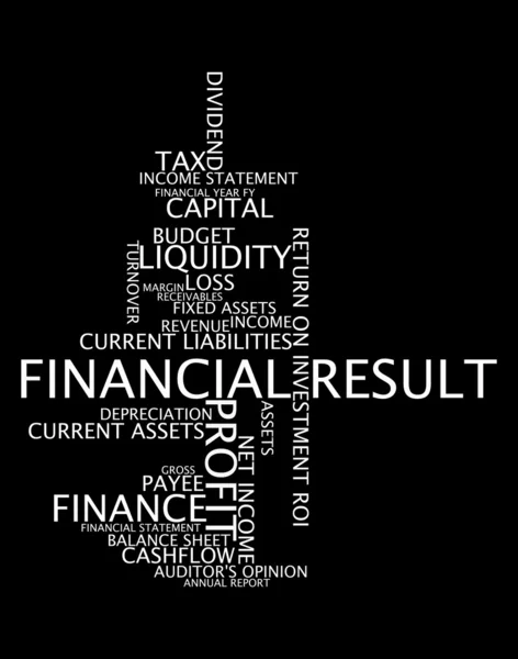 Termeni financiari si informatii lingvistice grafice text si aranjament nori de cuvinte — Fotografie, imagine de stoc