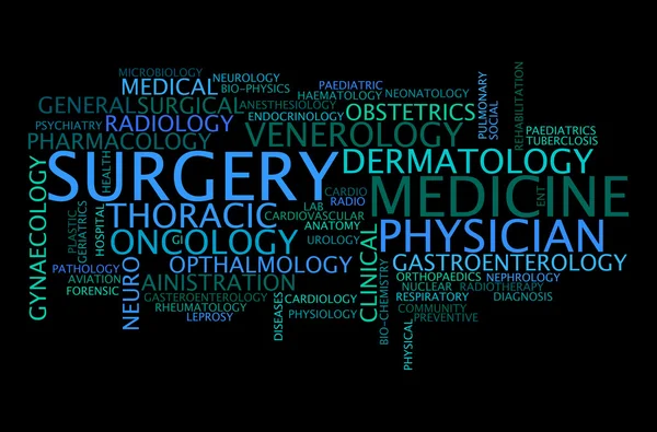 Medical specialist professionals info text graphics and arrangement — Stock Photo, Image