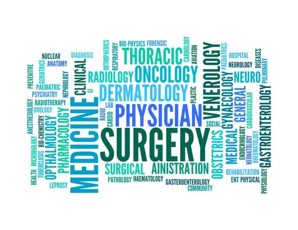 Medical specialist professionals info text graphics and arrangement concept — Stock Photo, Image