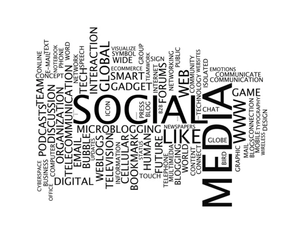 Sociale media info tekst graphics en regeling concept — Stockfoto