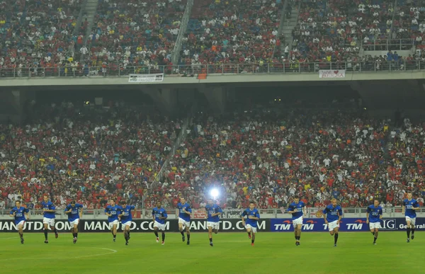 Manchester united vs malaysia xi på juli 20, 2009, kuala lumpur. — Stockfoto