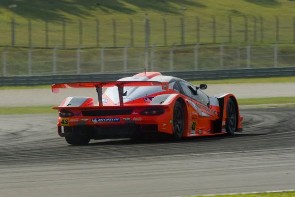 Traseiros tiros de GT carro de corrida — Fotografia de Stock