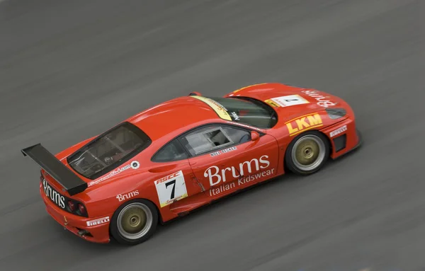 Ferrari F430 panning tiros vista superior . — Fotografia de Stock