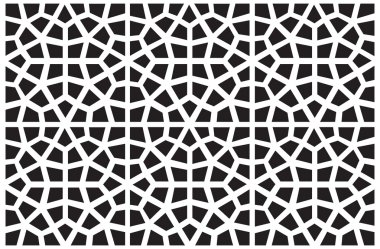 Seamless vector symmetrical arabic islamic pattern background clipart