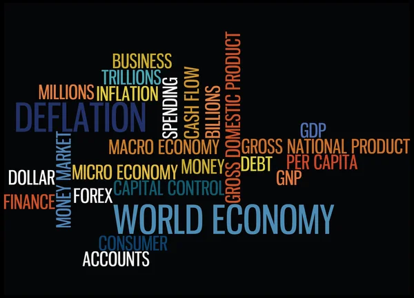 Vector de concepto de economía mundial — Archivo Imágenes Vectoriales