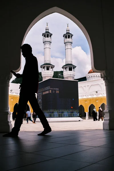 Gua Musang Kelantan Malaysia Circa June 2022 Silhueta Homem Masjid — Fotografia de Stock