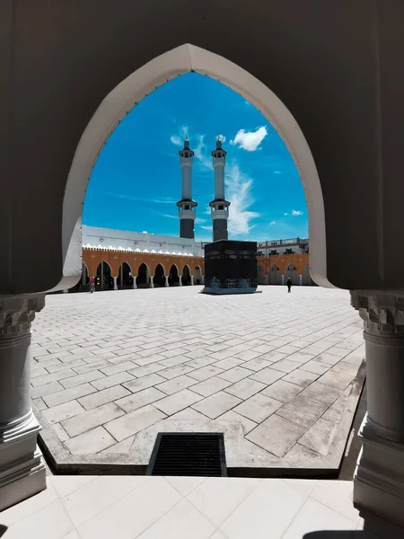 Kaabah Model Bij Masjid Razaleigh Gua Musang Kelantan Kaabah Buitenbeelden — Stockfoto