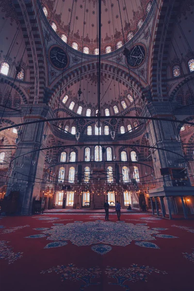 Istanbul Turkey Circa 2014 Low Light Photography Interior View Masjid — Fotografia de Stock