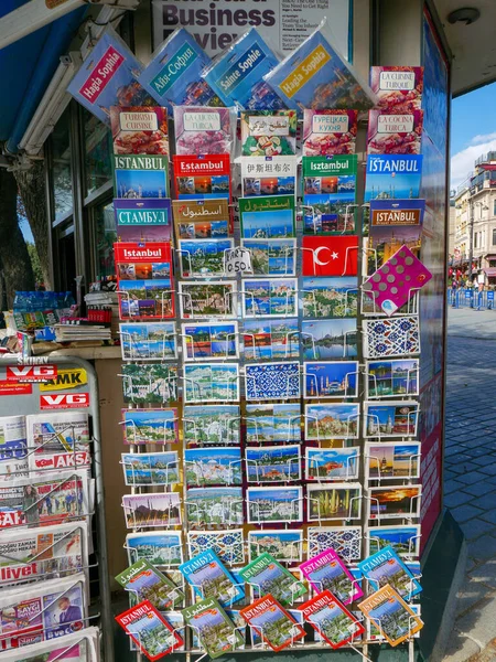 Istanbul Turkey Circa 2016 Výběr Místních Turistických Zajímavostí Umístění Pohlednice — Stock fotografie