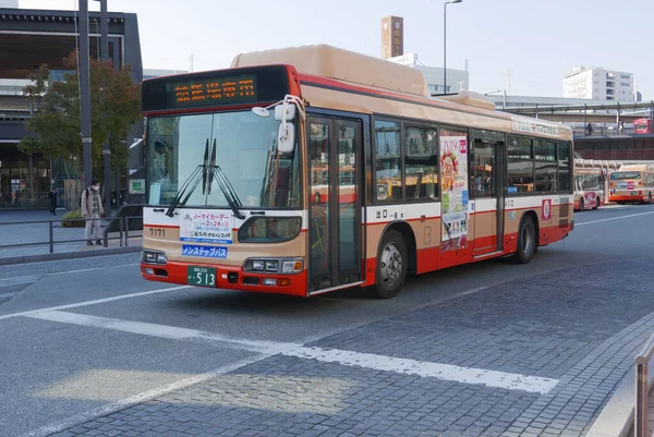 Kobe Japan Circa 2018 日本神户公路公共汽车 — 图库照片
