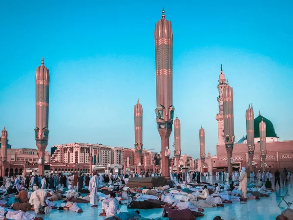 Madinah Arabia Saudita Circa 2019 Vista Exterior Mezquita Masjid Nabawi —  Fotos de Stock