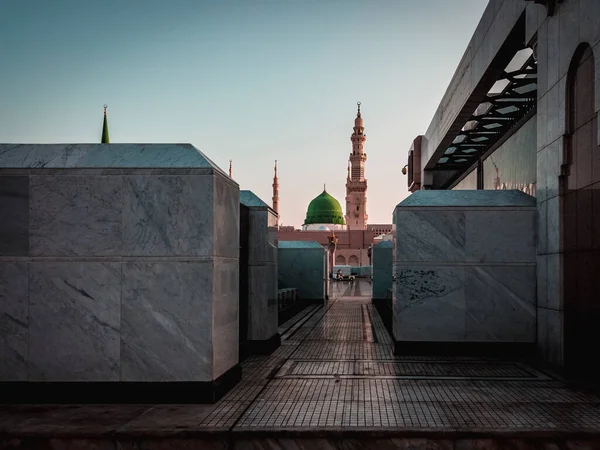 Ubicación Ablution Con Mezquita Nabawi Fondo Filtro Color Pastel Silenciado —  Fotos de Stock