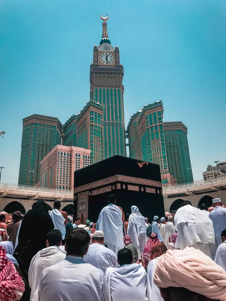 Mecca Saudi Arabia Circa 2019 Abraj Bait Royal Clock Tower — стокове фото