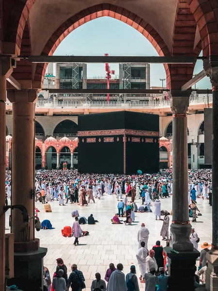 Mecca Arabia Saudita Circa 2019 Vista General Los Peregrinos Musulmanes —  Fotos de Stock