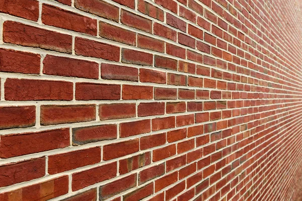 Muro de ladrillo con perspectiva decreciente — Foto de Stock