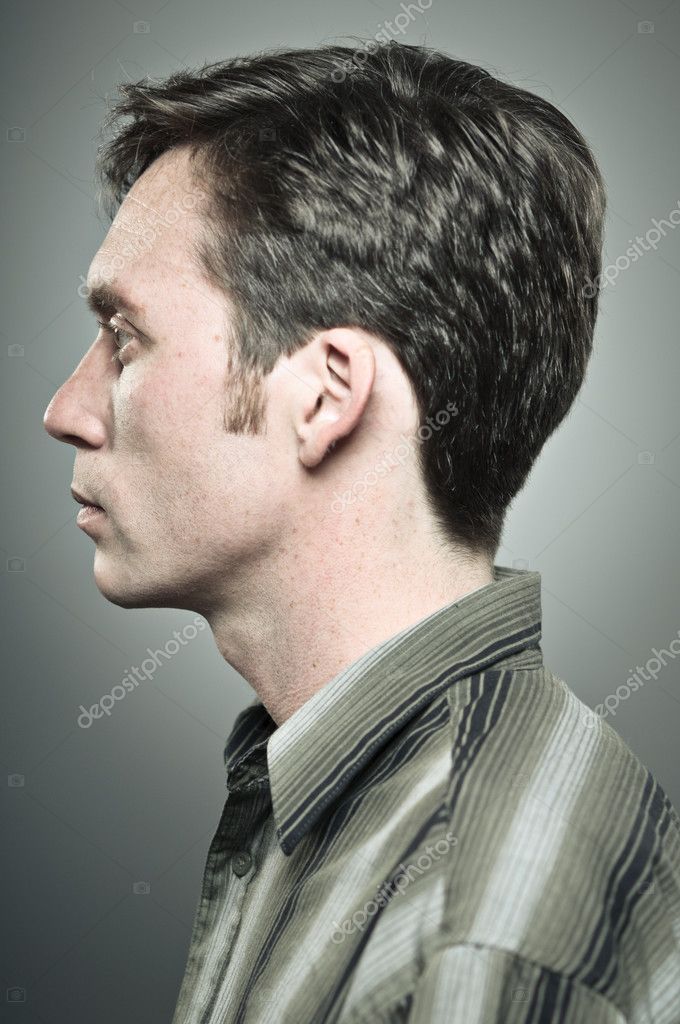 Caucasian Man Profile Portrait Stock Photo by ©Camrocker 23958515