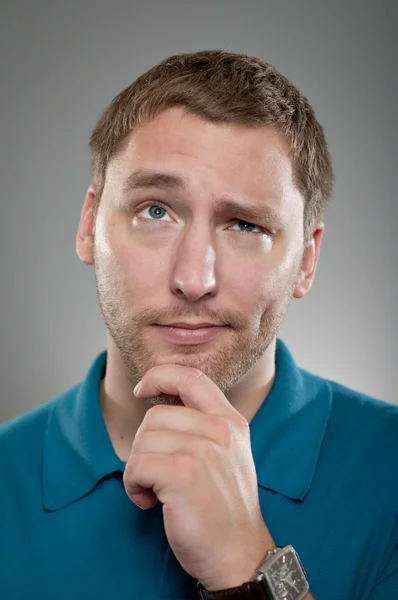 Caucasian Man Making A Decision — Stock Photo, Image