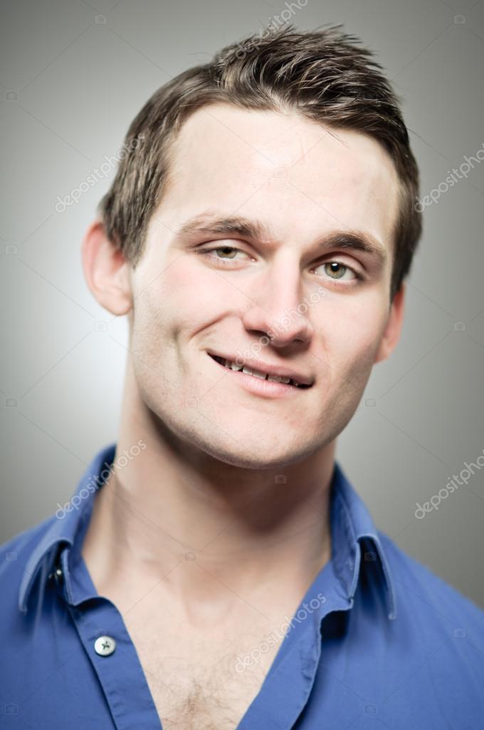 Caucasian Man Smug Smile Portrait Stock Photo by ©Camrocker 24024027 Caucasian Man Smug Smile Portrait Stock Photo by ©Camrocker 24024027