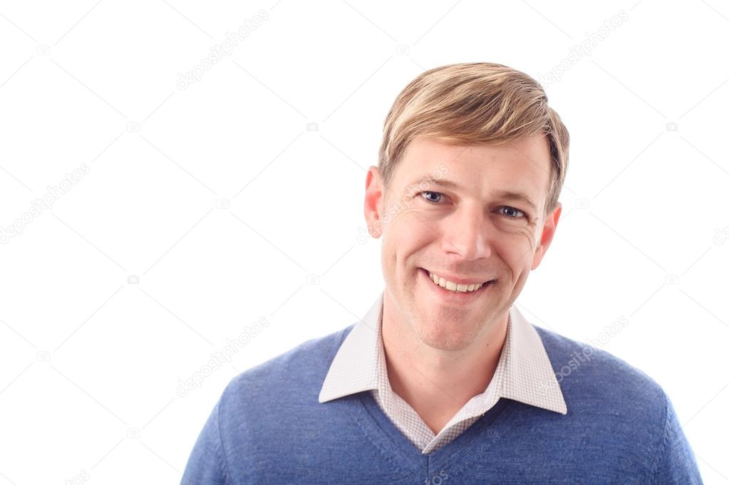 Young Caucasian Man Smiling