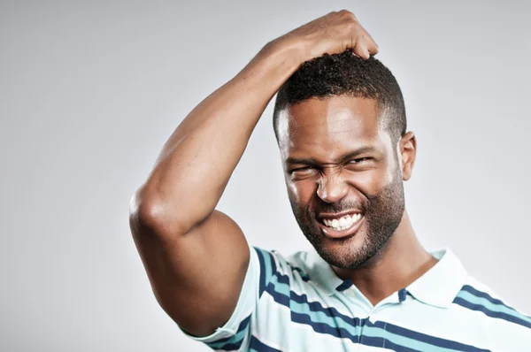 African American Man Portrait déçu — Photo